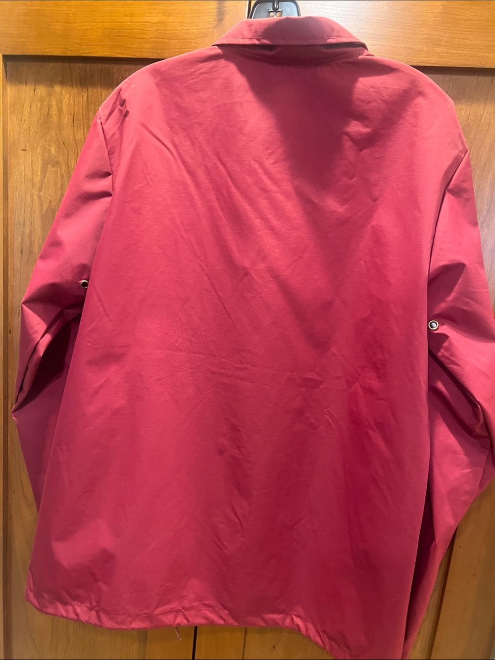 Burgundy Skateboarding Windbreaker Jacket with Tiger Yellow Patch NEW - Picture 6 of 9